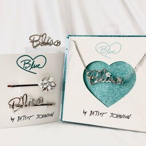 Betsey Johnson ‘Betsey Blue Kitsch’ BLISS Set  NWT/HTF!